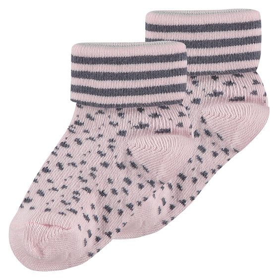 Noppies Socken 2er Pack - Karin Rosa - Gr. 0 - 3 Monate