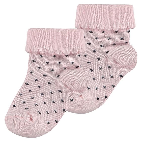 Noppies Socken 2er Pack - Mechau Rosa Pink - Gr. 0 - 3 Monate