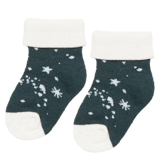 Noppies Socken 2er Pack Milo - Dunkelgrün - Gr. 0 - 3 Monate