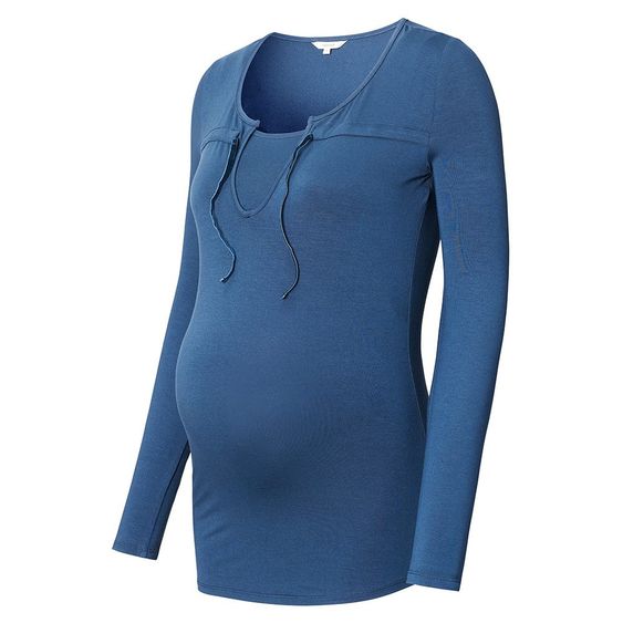 Noppies Still-Shirt Langarm Anna - Dunkel-Petrol - Gr. XL