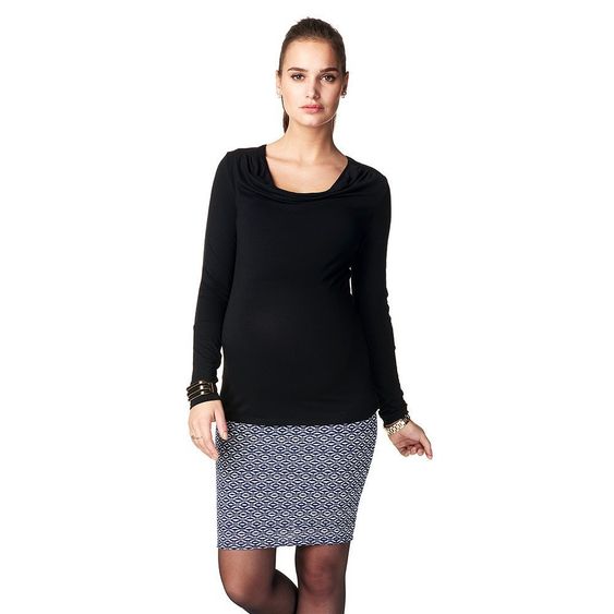 Noppies Still-Shirt Langarm Hada mit Mesh-Einsatz - Schwarz - Gr. XL