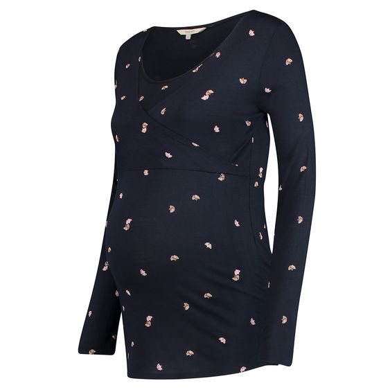 Noppies Still-Shirt Langarm Kreta - Dunkelblau - Gr. S