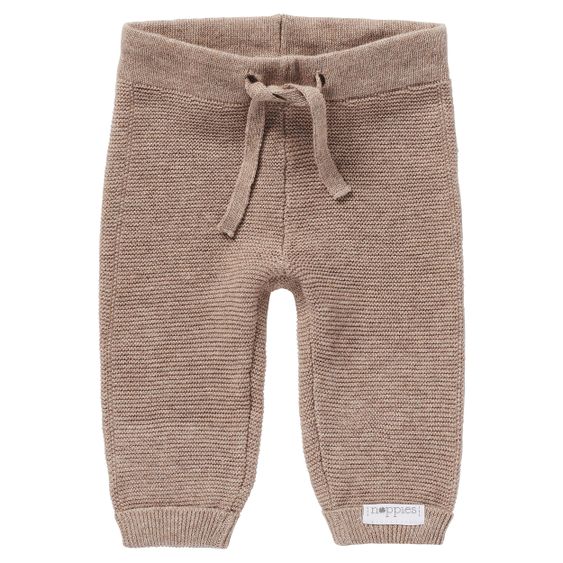 Noppies Strick-Hose Grover - Taupe Melange - Gr. 74