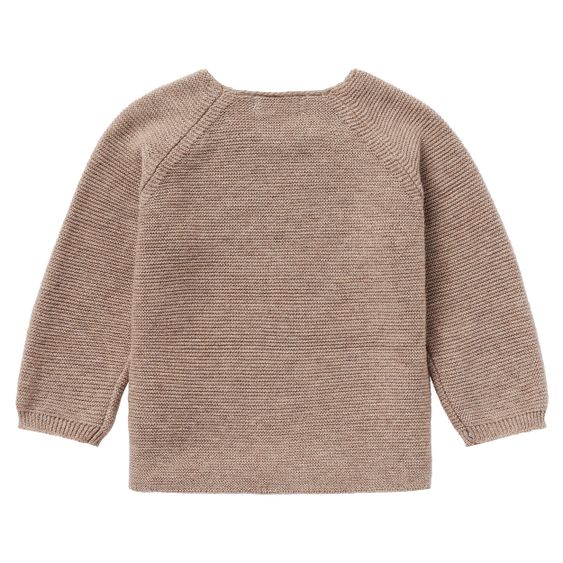 Noppies Strick-Langarmshirt Pino - Taupe Melange - Gr. 74