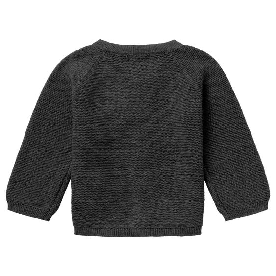 Noppies Strickjacke Naga - Dunkelgrau Melange - Gr. 68