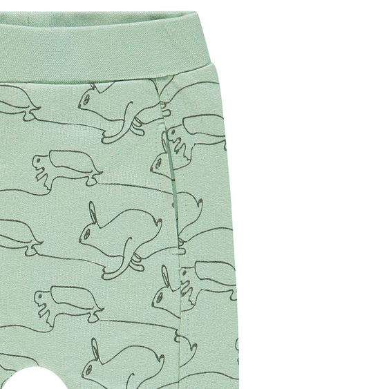 Noppies Sweat Hose Tarboro - Hase + Schildkröte Mint - Gr. 50