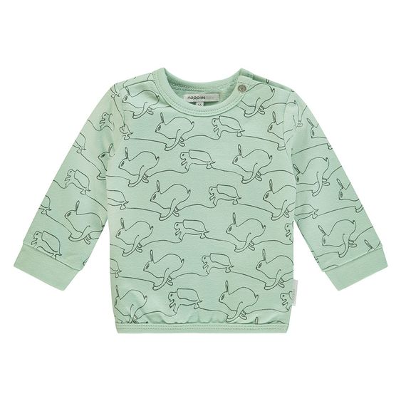 Noppies Sweatshirt Tavares - Hase + Schildkröte Mint - Gr. 50
