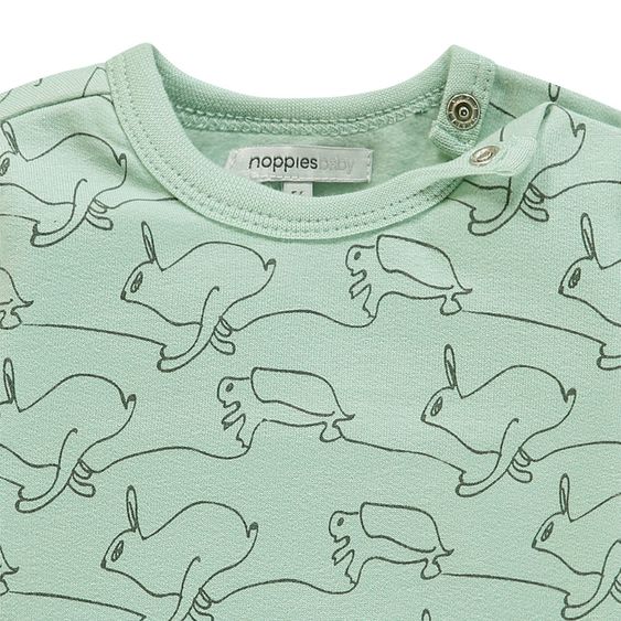 Noppies Sweatshirt Tavares - Hase + Schildkröte Mint - Gr. 50