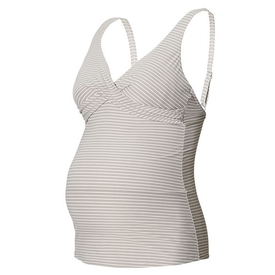 Noppies Tankini Top Cindy - Streifen Hellgrau - Gr. XS/S