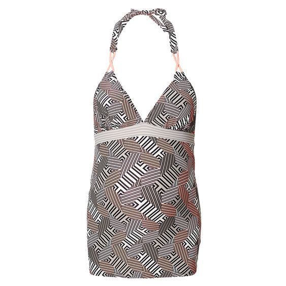 Noppies Tankini Top Claudia - Grau Beige Lachs - Gr. XS/S