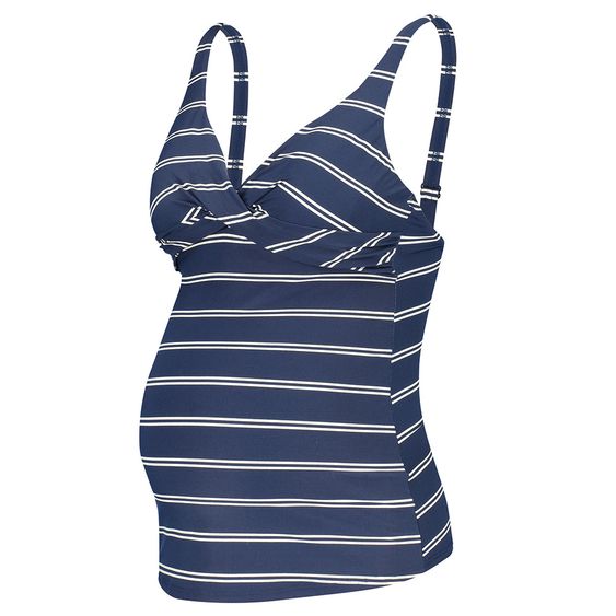 Noppies Tankini Top Noa - Streifen Dunkelblau Weiß - Gr. XS/S