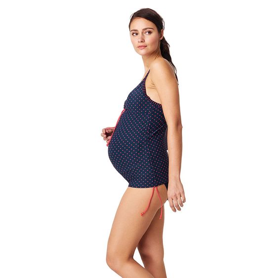 Noppies Tankini top Noor - dots dark blue - size XS/S