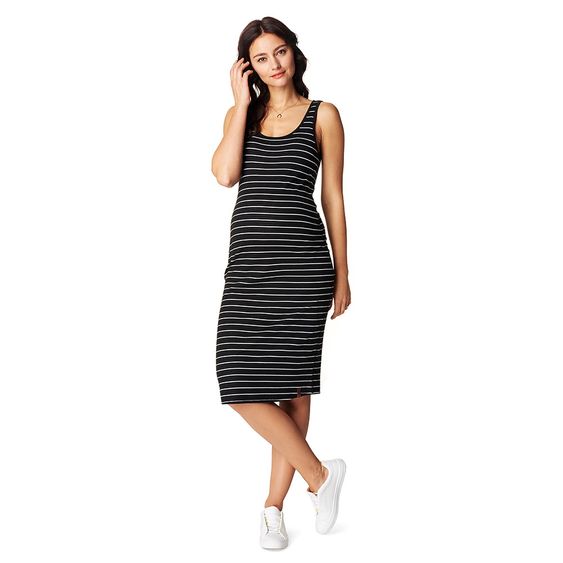 Noppies Wende-Kleid Nora Lang - Streifen Schwarz Weiß - Gr. S