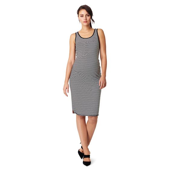 Noppies Wende-Kleid Nora Lang - Streifen Schwarz Weiß - Gr. S