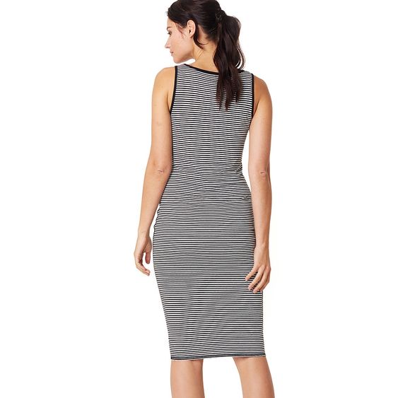 Noppies Wende-Kleid Nora Lang - Streifen Schwarz Weiß - Gr. S