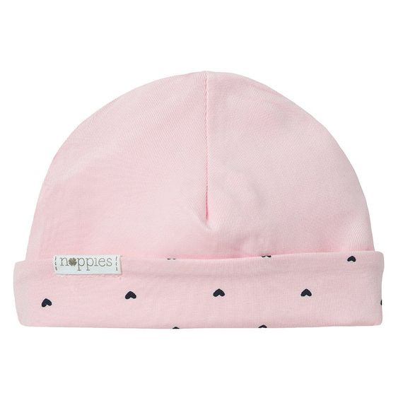 Noppies Reversible cap New York - Hearts Pink - Size 0 - 3 months