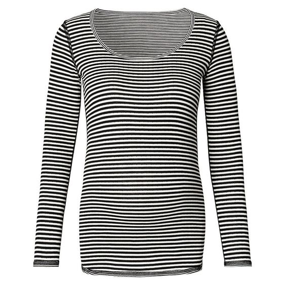 Noppies Camicia reversibile a maniche lunghe Marit - Antracite bianco a righe - Taglia M