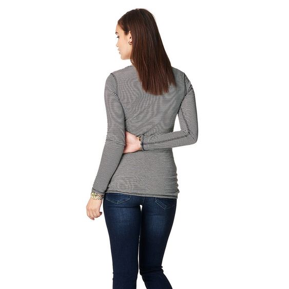 Noppies Camicia reversibile a maniche lunghe Marit - Antracite bianco a righe - Taglia M