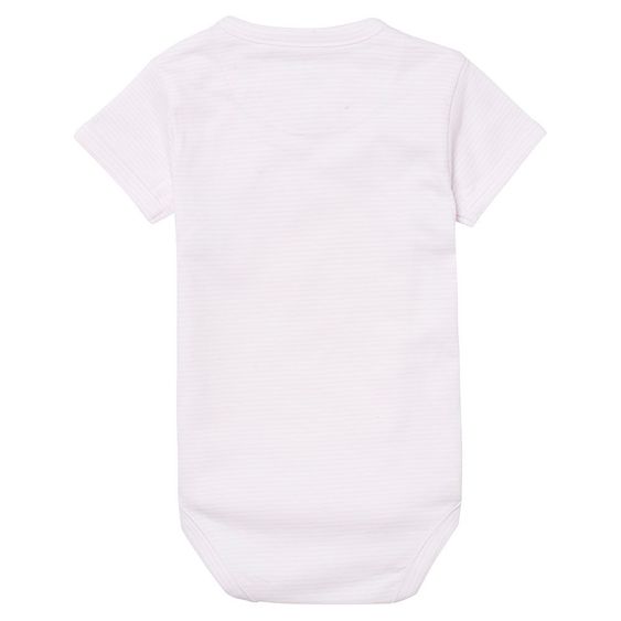 Noppies Wickelbody Kurzarm - Ringel Rosa - Gr. 56