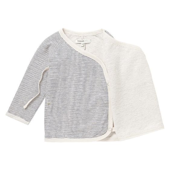 Noppies Wickelshirt Destin - Ringel Dunkelblau - Gr. 50