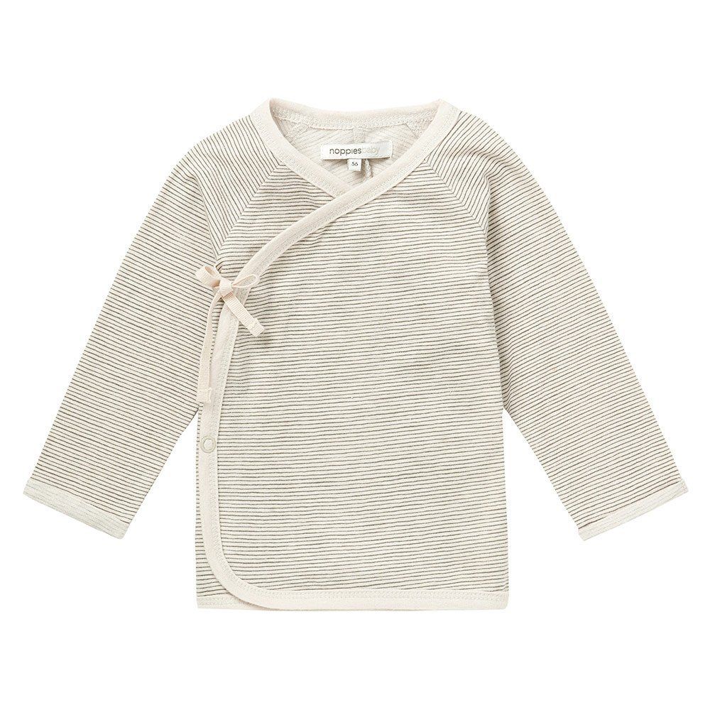 Noppies Wickelshirt Destin - Ringel Grau - Gr. 62
