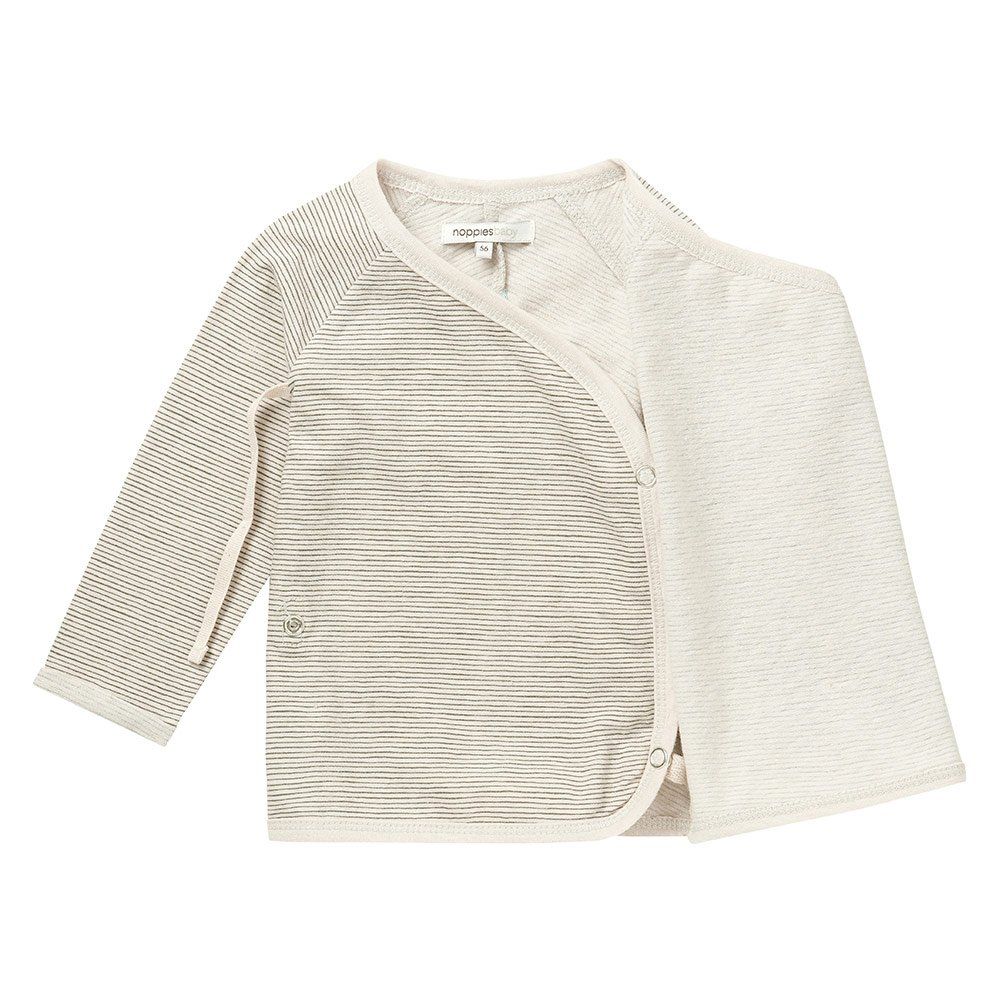 Noppies Wickelshirt Destin - Ringel Grau - Gr. 62