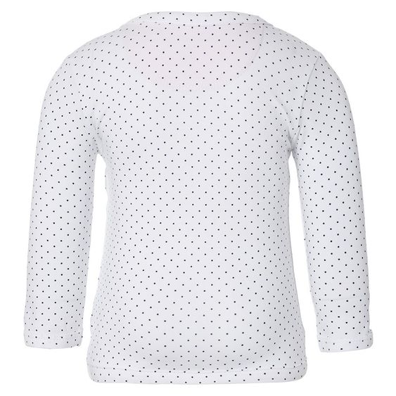 Noppies Wickelshirt Langarm Kim - Tupfen Weiß - Gr. 56
