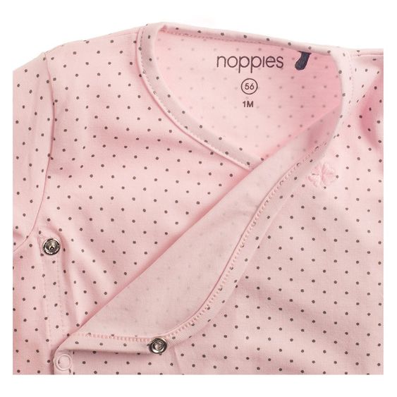 Noppies Wickelshirt Langarm - Tupfen Rosa - Gr. 68