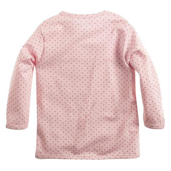 Noppies Wickelshirt Langarm - Tupfen Rosa - Gr. 68