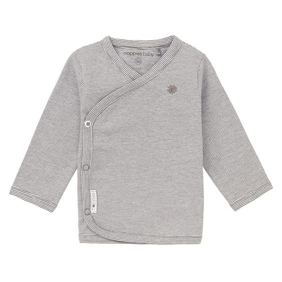 Noppies Wickelshirt Soly - Ringel Grau - Gr. 50
