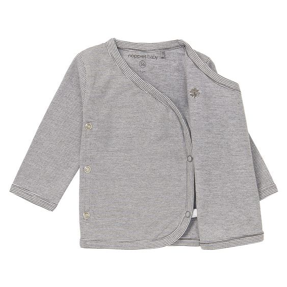 Noppies Wickelshirt Soly - Ringel Grau - Gr. 50