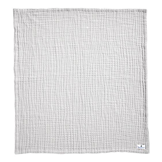 nordic coast company Baby blanket / cuddle blanket muslin- 80 x 80 cm - Grey