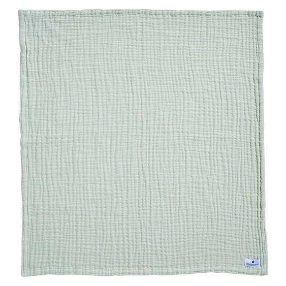 nordic coast company Baby blanket / cuddle blanket muslin- 80 x 80 cm - Mint