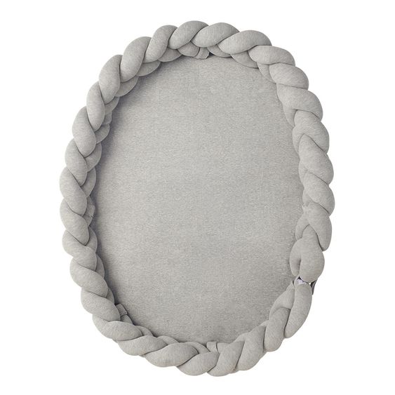 nordic coast company Babynest / Kuschelnest - geflochten - Grau