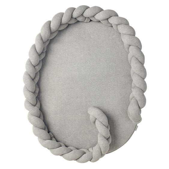 nordic coast company Babynest / Kuschelnest - geflochten - Grau