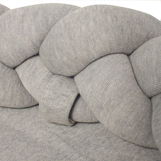 nordic coast company Babynest / Kuschelnest - geflochten - Grau