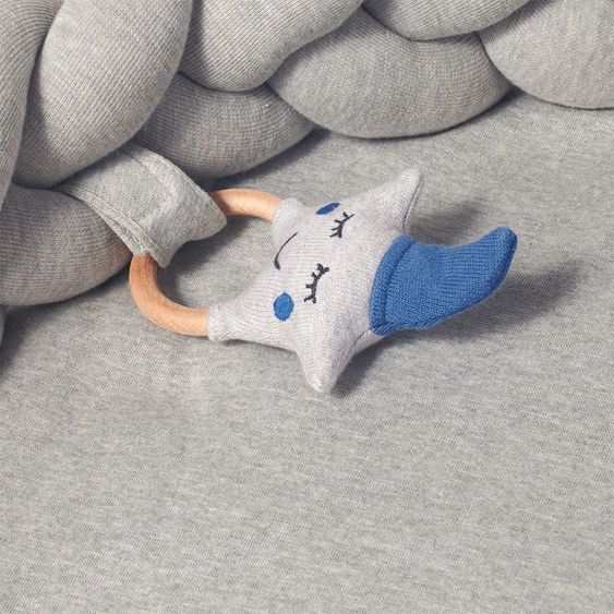nordic coast company Babynest / Kuschelnest - geflochten - Grau