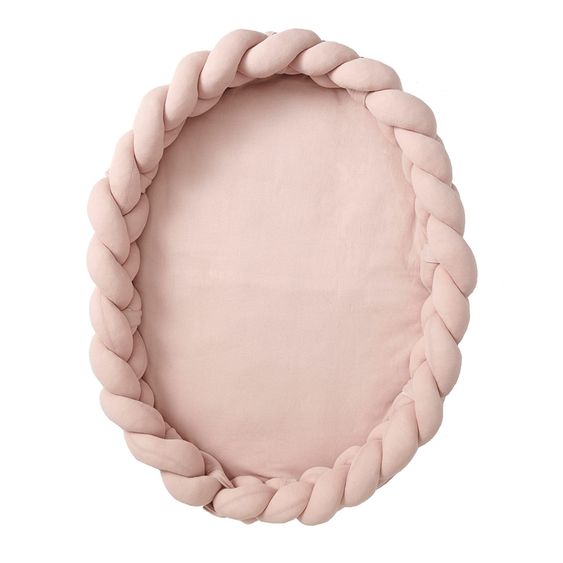 nordic coast company Babynest / Kuschelnest - geflochten - Rosa