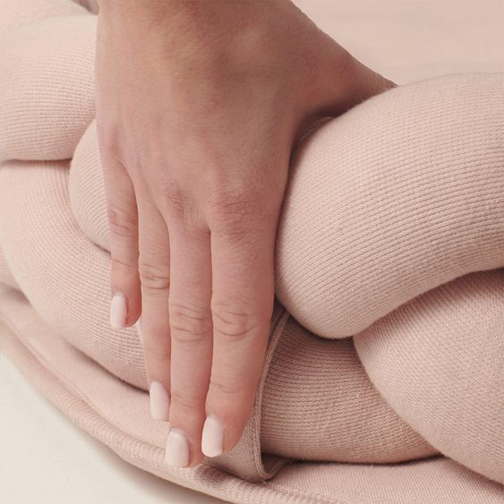 nordic coast company Babynest / Kuschelnest - geflochten - Rosa