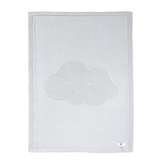 nordic coast company Cotton baby blanket - Cloud - Grey