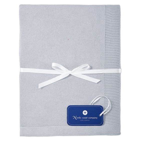 nordic coast company Cotton baby blanket - Cloud - Grey