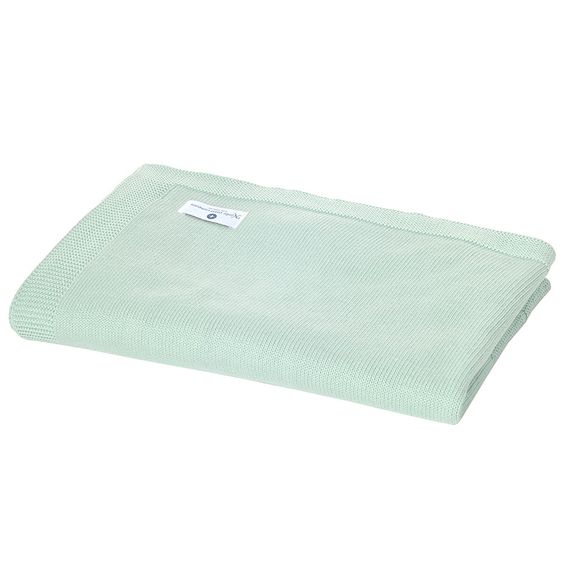 nordic coast company Cotton baby blanket - Cloud - Mint