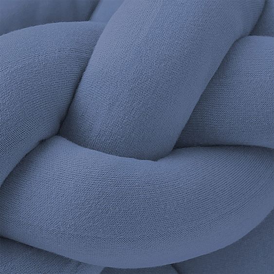 nordic coast company Bettschlange / Nestchenrolle - geflochten - Blau