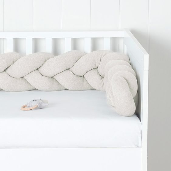 nordic coast company Bettschlange / Nestchenrolle - geflochten - Natur