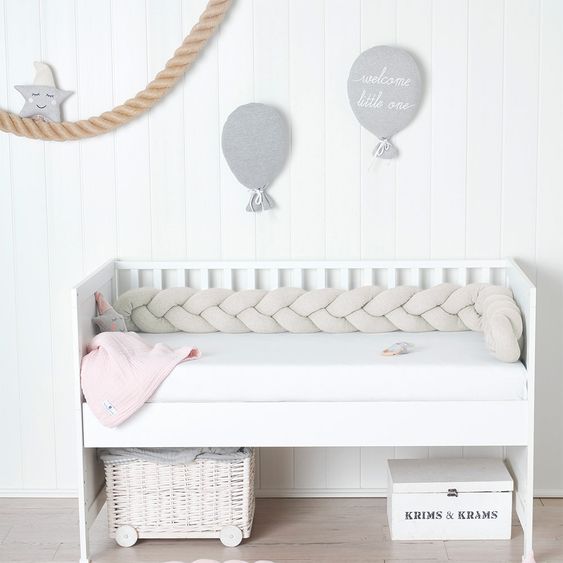 nordic coast company Bettschlange / Nestchenrolle - geflochten - Natur