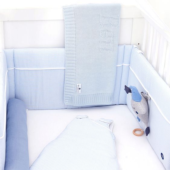 nordic coast company Nestchen - Blau / Weiß