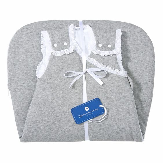 nordic coast company Schlafsack - Spitze - Grau - Gr. 60 cm