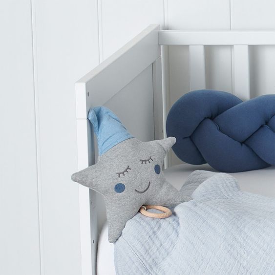 nordic coast company Spieluhr - Stern - Blau / Grau