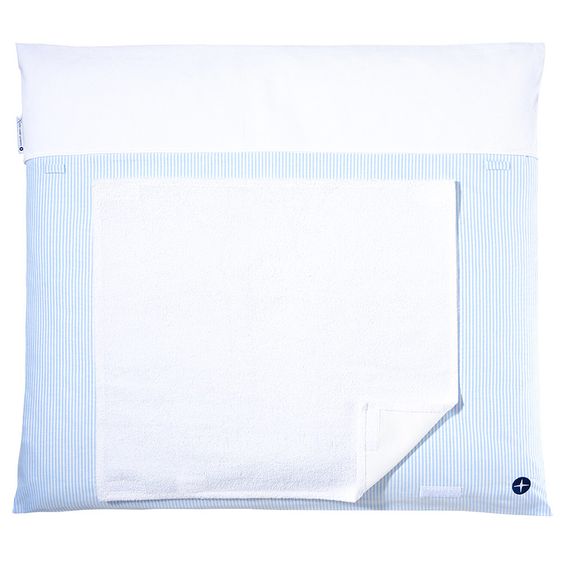 nordic coast company Wickelauflage - Blau / Weiß