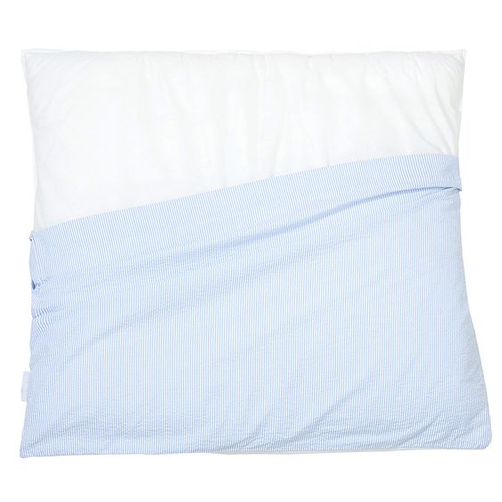 nordic coast company Wickelauflage - Blau / Weiß